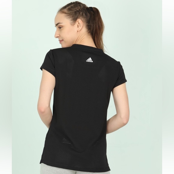 ADIDAS
Women Self Design Round Neck Black T-Shirt - Picture 3 of 7